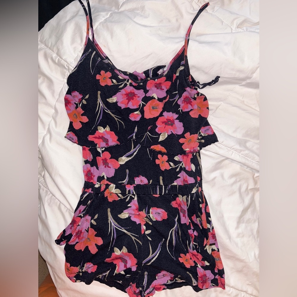 Sexy floral romper